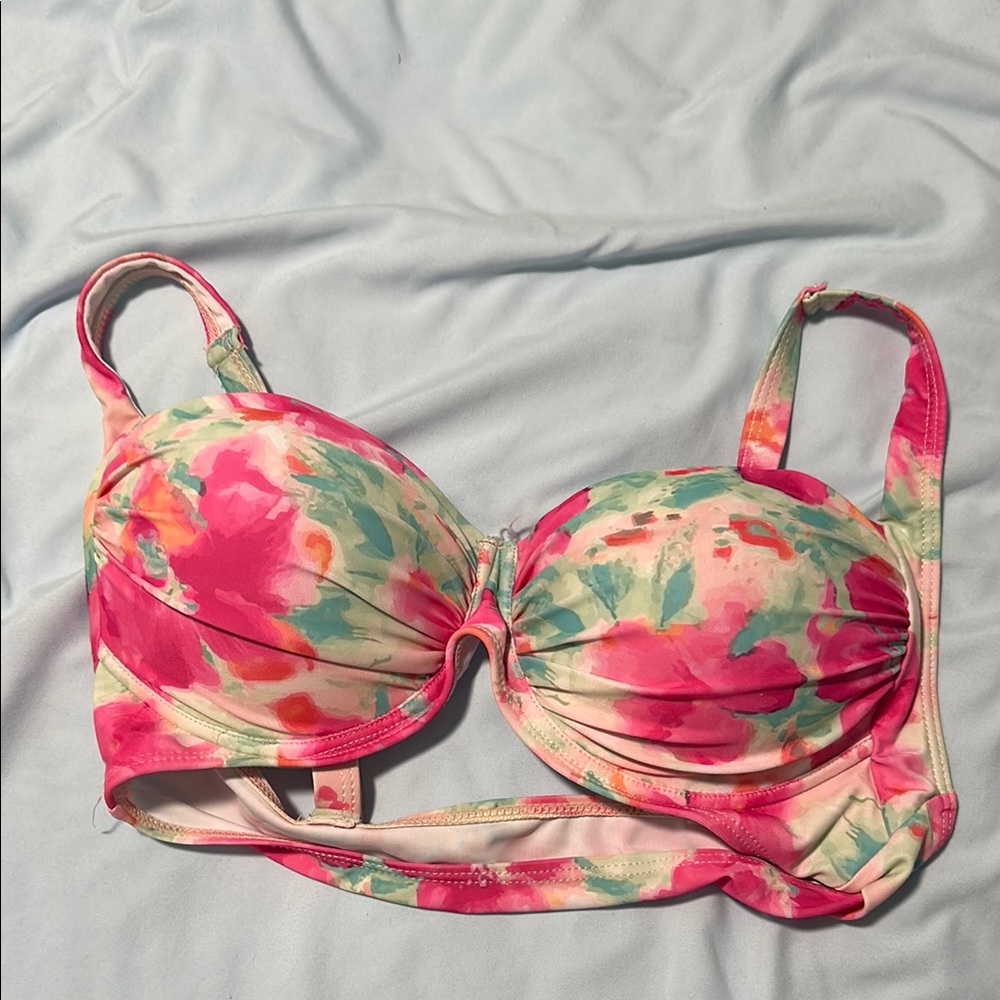 Floral Pink Underwire Bra